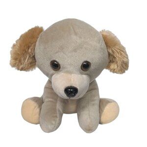 Calplush Tan Sitting Puppy Dog Plush Stuffed Animal 2019 10.5"